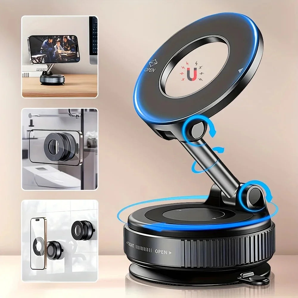 FlexMount — Vacuum Suction Cup Phone Holder | 360° Rotation | Car, Mirror, Desk
